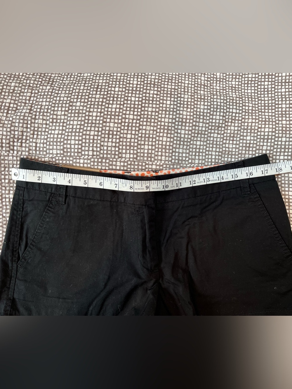 NWT JCrew Factory Buttery Twill Chino shorts in Black, Size 10 - Picture 7 of 7